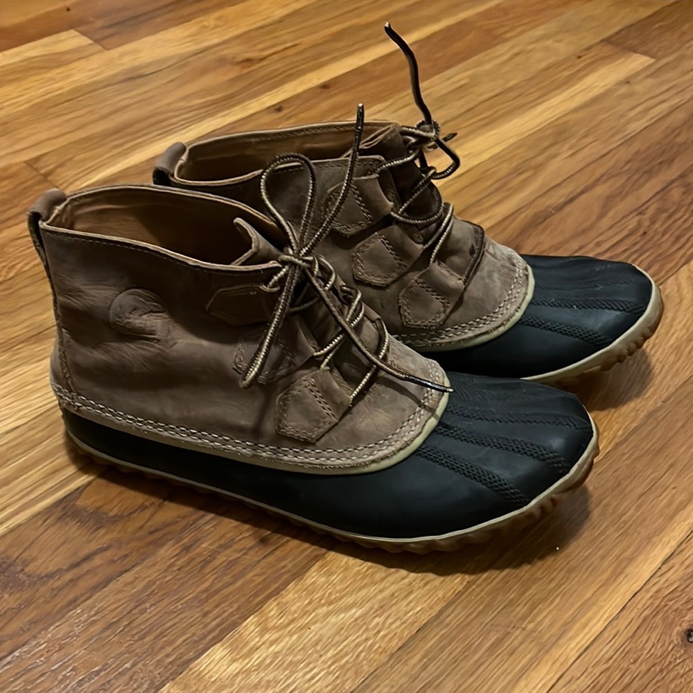 Sorel Brown and Black Winter Boots